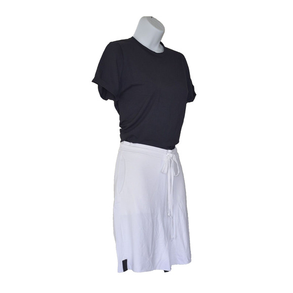 A4 NWT HENRIETTE STEFFENSEN White Stretch Pockets Drawstring Shorts Size S $135 - Picture 2 of 6